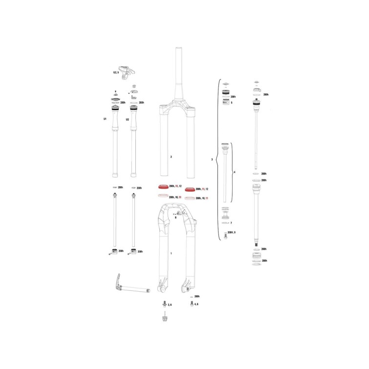 Kit de juntas rascadoras SKF de 35 mm para Pike / Lyrik / Yari
