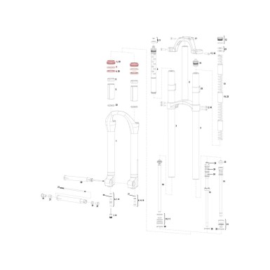 Kit de juntas para horquilla de 32 mm Boxxer / Reba / Pike