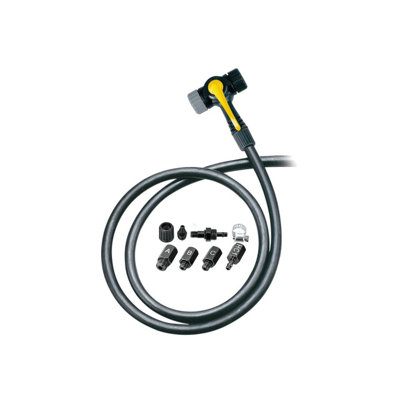 Hose for floor pump with Twinhead