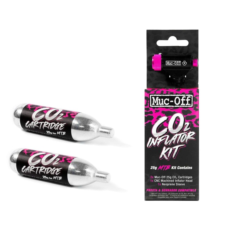 Inflador de CO2 con 2 cartuchos