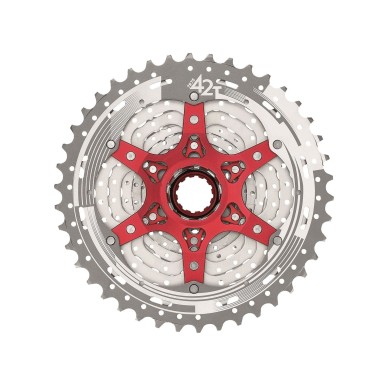 Cassette MX8 de 11 velocidades plateado