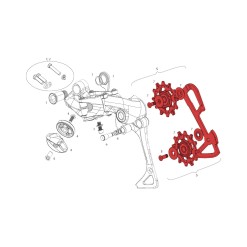 Inner Cage Plate + Pulley Wheel Kit for X01 DH