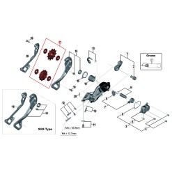 11-Speed Derailleur Pulley Wheels for XTR M9000