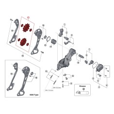 11-Speed Derailleur Pulley Wheels for XT M8000