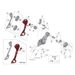 Patilla exterior para cambio XT M8000