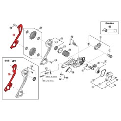 Inner cage for SLX M670 / M675 / XT M786 derailleur
