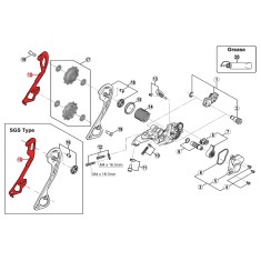 Inner cage for SLX M670 / M675 / XT M786 derailleur