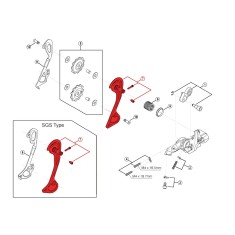 Chape Externe pour Dérailleur XT M780