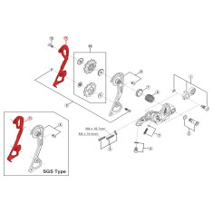 Inner cage for XTR M980 / M986 derailleur