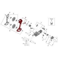Outer cage for XTR M9120 derailleur - Long cage