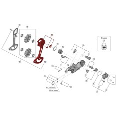 Outer cage for XTR M9120 derailleur - Long cage