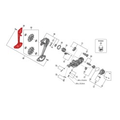 Inner cage for XT M8100 derailleur