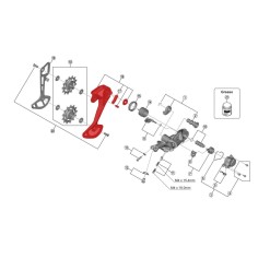 Outer cage for XT M8100 derailleur