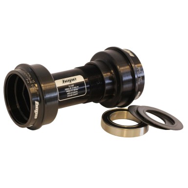 Caja de pedalier MTB Press Fit PF46 para eje de 24 mm (rodamientos de acero) negra