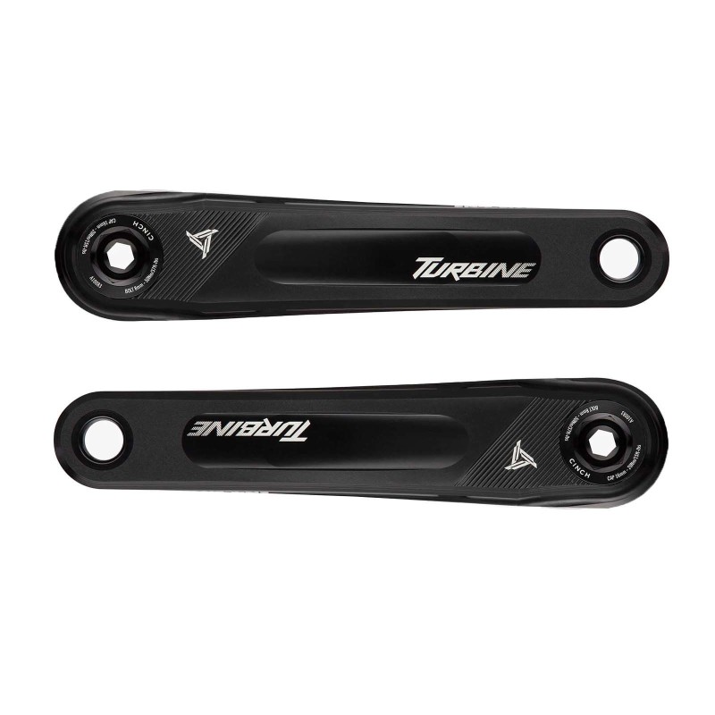 Turbine Cinch Black Cranks (without bottom bracket)