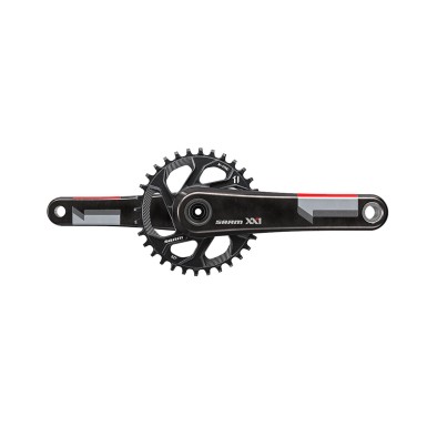 Pédalier XX1 BB30 Direct Mount 32T sans boitier (Q-factor 168) Rouge