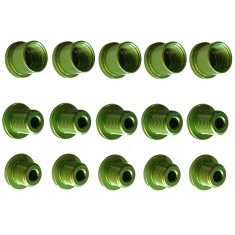 Vis anodisées pour triple plateaux Vert
