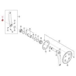 Hollowtech 2 Crank Bolts - Mountain Bike Crankset Parts