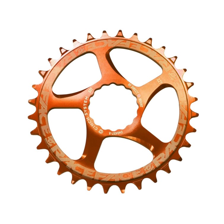 Mono Plateau Narrow Wide Direct Mount Cinch Orange