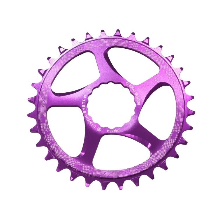 Plato único Narrow Wide Direct Mount Cinch morado