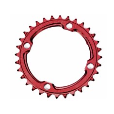 104 mm Narrow Wide Single Chainring, Red