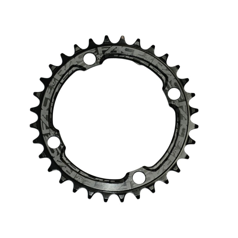 104 mm Narrow Wide Single Chainring, Black