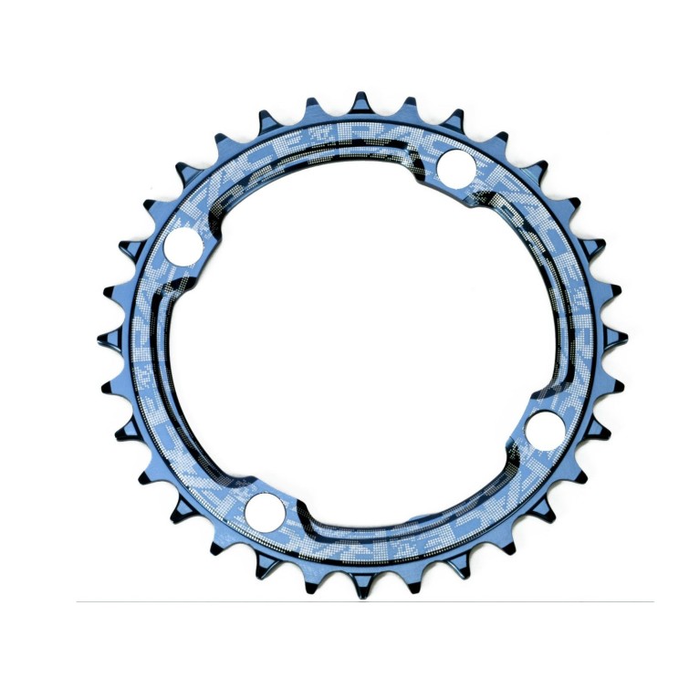 104 mm Narrow Wide Single Chainring, Blue