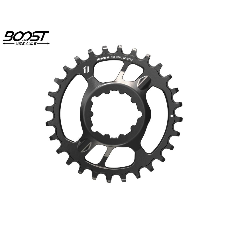 Plateau X-Sync Direct Mount Acier 11 vitesses Boost 3 mm Noir - 28 dents