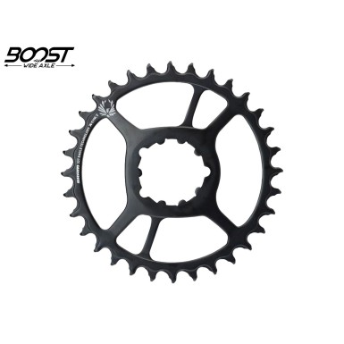 Plateau X-Sync 2 Acier Direct Mount 12v Boost 3 mm Noir