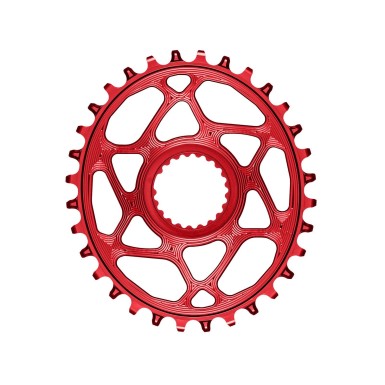 Plato Oval Direct Mount Shimano Rojo
