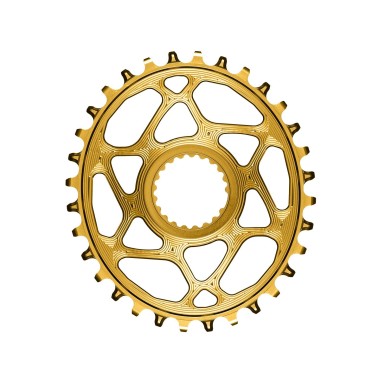 Plato Oval Direct Mount Shimano Dorado