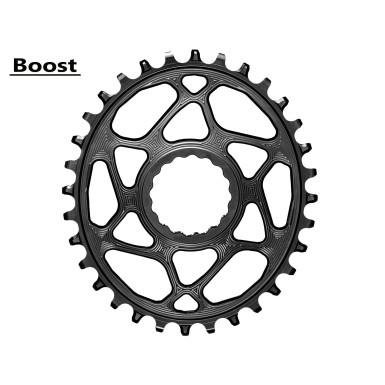 Plateau Oval Race Face Boost pour chaine Shimano HG+ 12 V Noir