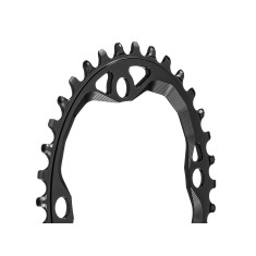 Plato Oval 104 mm para cadena Shimano 12 velocidades HG+ Negro