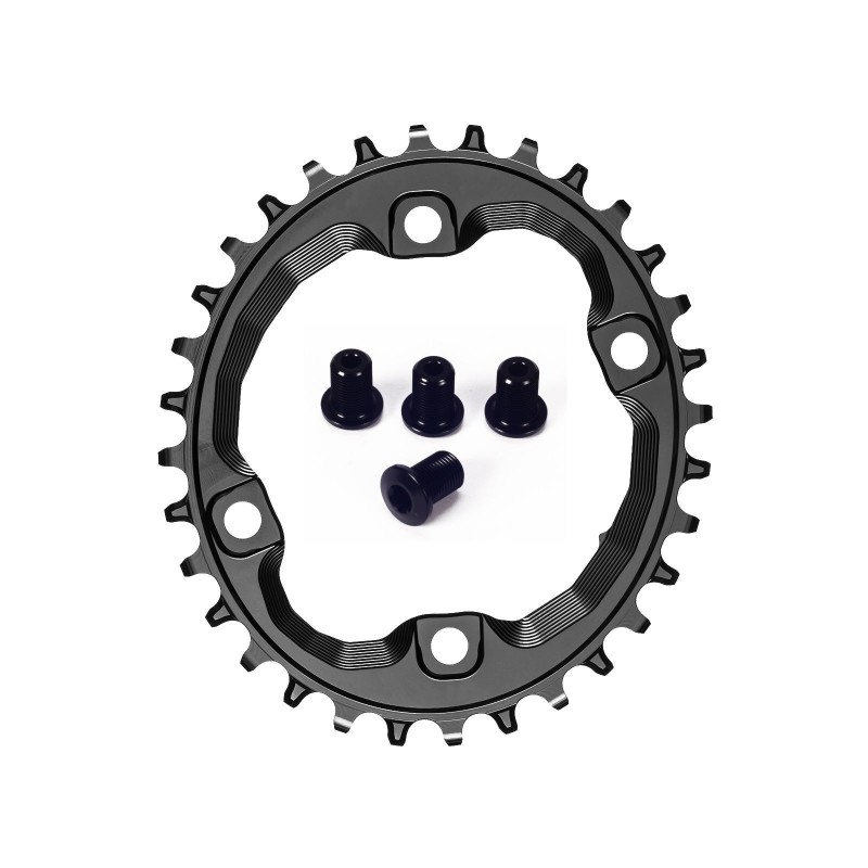 Absolute Black Plateau Oval XT 8000 96 mm pour chaine Shimano 12 vitesses HG+ Noir - Purebike