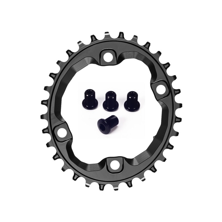 Plato Oval XT 8000 96 mm para cadena Shimano 12 velocidades HG+ Negro