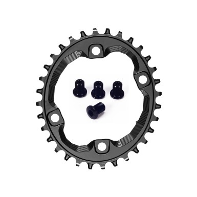 Plato Oval XT 8000 96 mm para cadena Shimano 12 velocidades HG+ Negro