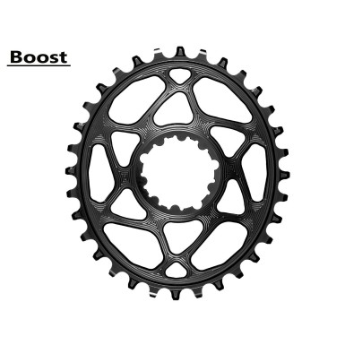 Plateau Oval Sram Boost pour chaine Shimano HG+ 12 V Noir