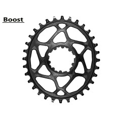 Plato Oval Sram Boost para cadena Shimano HG+ 12 V Negro