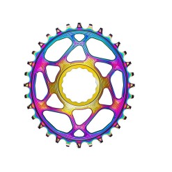 Plateau Oval Race Face Direct Mount Boost PVD Rainbow