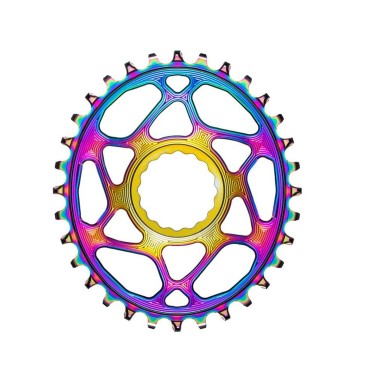 Plato Oval Race Face Direct Mount Boost PVD Rainbow