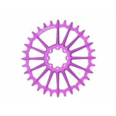 Plateau Ovale Direct Mount Sram 8 vis (déport 3mm) - Violet