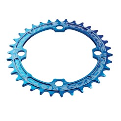 Plateau Mono Race Face Narrow Wide 104 mm Bleu - PureBike