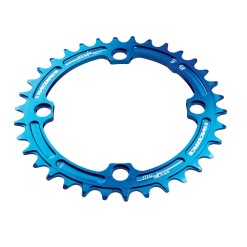 Plateau Mono Race Face Narrow Wide 104 mm Bleu - PureBike