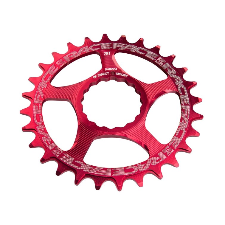Plato monoplato Narrow Wide Direct Mount Cinch Rojo