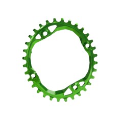 Oval Narrow Wide 104 mm Chainring Green