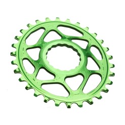 Plateau ovale Narrow Wide Direct Mount pour Race Face Vert