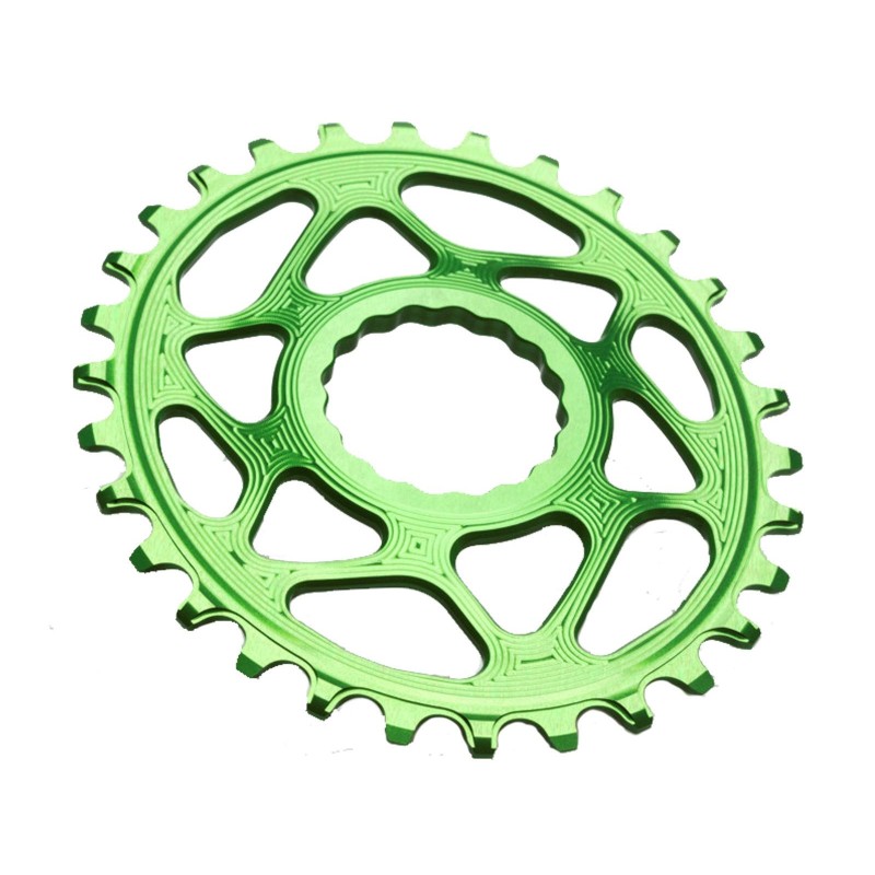 Plateau ovale Narrow Wide Direct Mount pour Race Face Vert