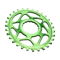 Plateau ovale Narrow Wide Direct Mount pour Race Face Vert