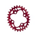 Oval Narrow Wide 64 mm Chainring Red