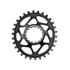 Plato ovalado E13 Direct Mount de dentado variable Negro
